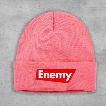 Enemy Emblem Embroidered Cuff Beanie