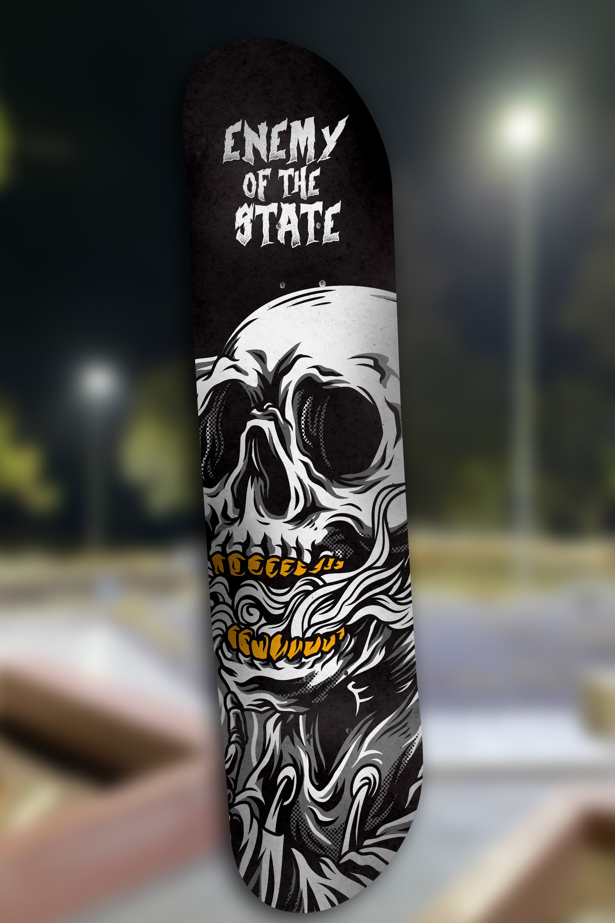 Enemy of the State Black Plague Skateboard Deck