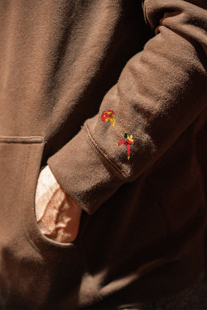 Shoryuken Hoodie with Applique Embroidery