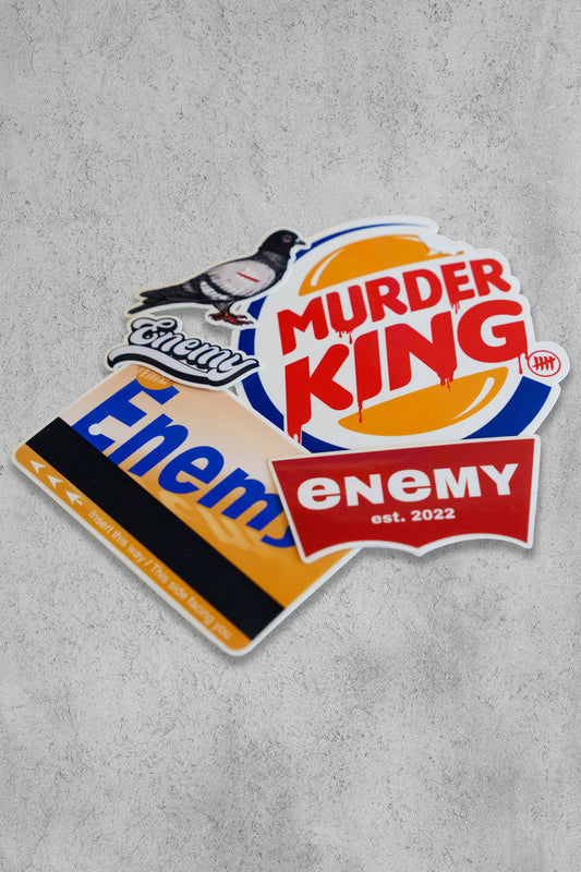 Enemy of the State Assorted Sticker Pack Asshole World Edition