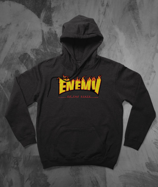 Enemy of the State In Flames Hoodie