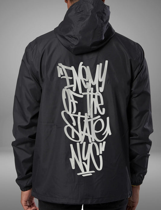 Enemy of the State Graffiti Windbreaker